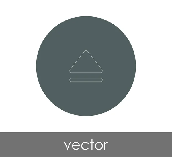 Vector Illustration Design Eject Icon — Stock Vector