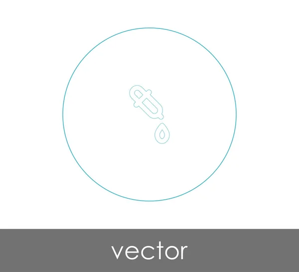 Pipette Web-Symbol — Stockvektor