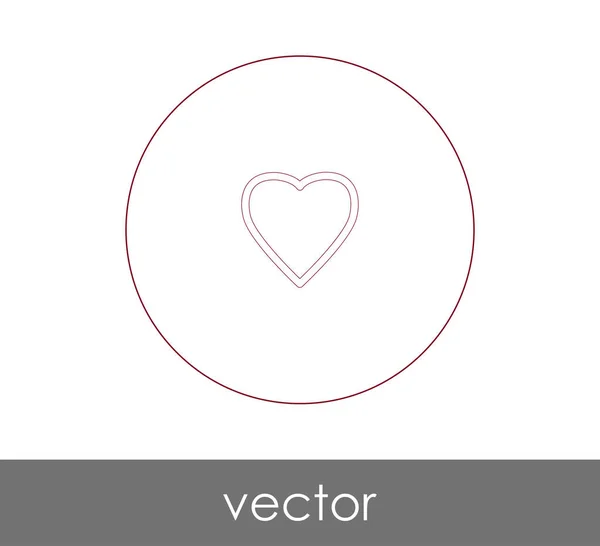 Herz Web Icon Vektorillustration — Stockvektor