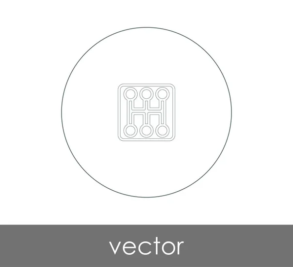 Getriebesymbol Für Webdesign Und Anwendungen — Stockvektor