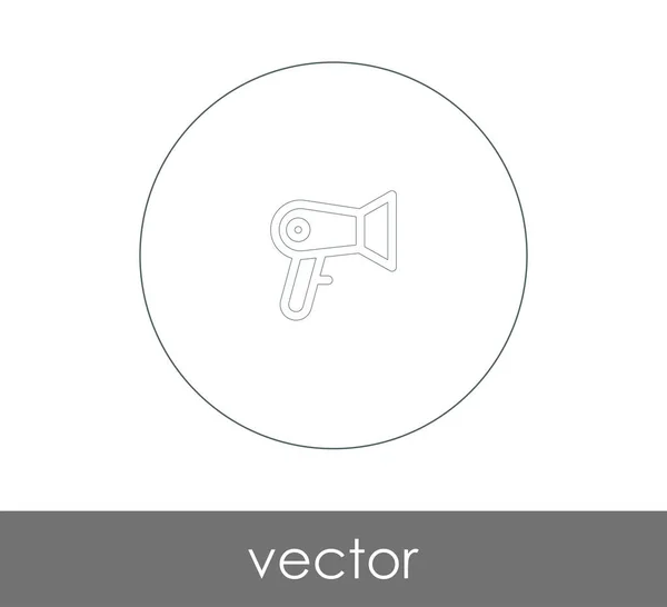 Hairdryer flat icon — Stock Vector