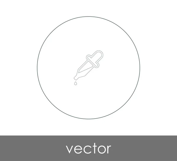 Dropper Medizinisches Symbol Vektorillustration — Stockvektor