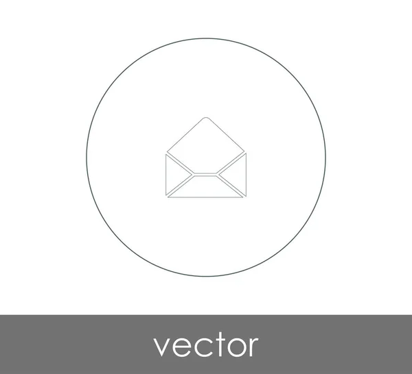 Ilustración Vectorial Icono Sobre Signo — Vector de stock