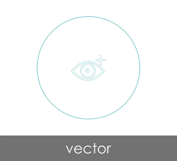 Eye Graphic Icon Vector Illustration — Stock Vector