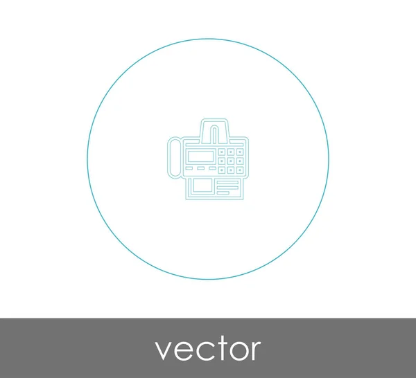 Иконка Факса Веб Дизайна Приложений — стоковый вектор