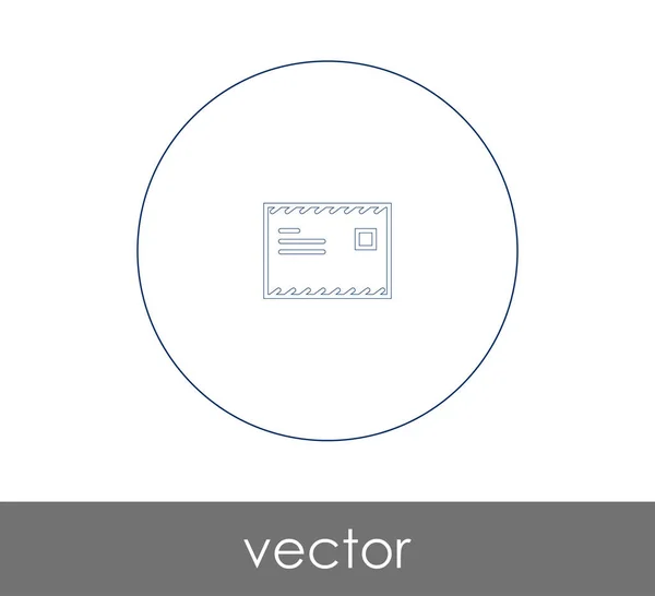 Illustration Vectorielle Icône Enveloppe Signe — Image vectorielle