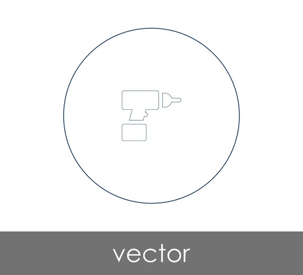 Electric driller icon — Stock Vector