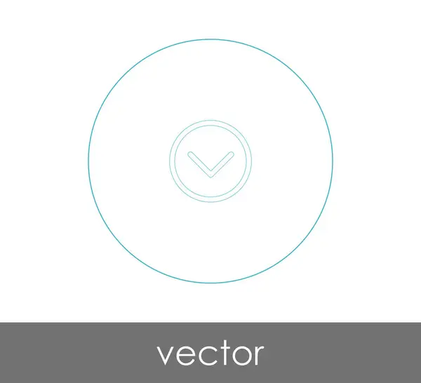 Marca de verificación icono — Vector de stock