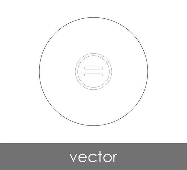 Ícone Igual Vetor Ilustração Logotipo — Vetor de Stock