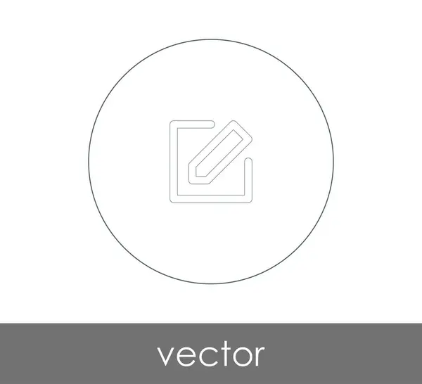 Editar icono de concepto — Vector de stock