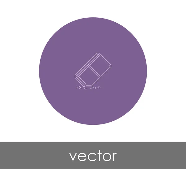 Illustration Vectorielle Conception Icône Gomme — Image vectorielle