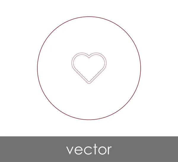 Herz Web Icon Vektorillustration — Stockvektor