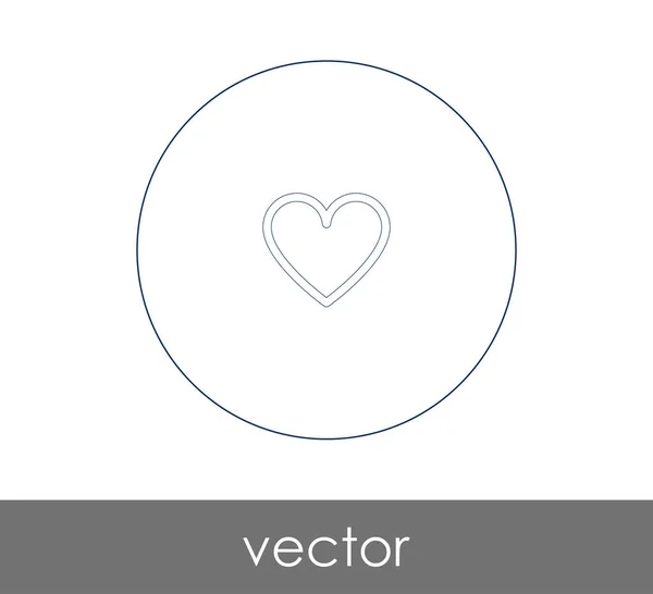 Herz Web Icon Vektorillustration — Stockvektor