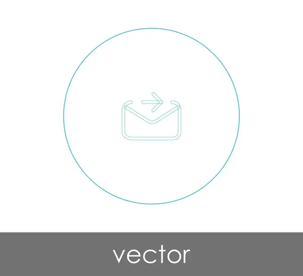 Enviar icono de correo electrónico — Vector de stock