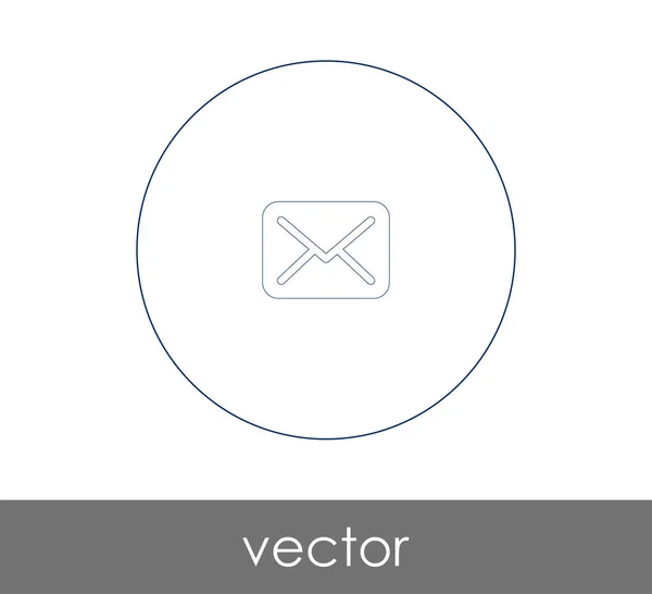 Ilustração Vetor Ícone Envelope Sinal — Vetor de Stock