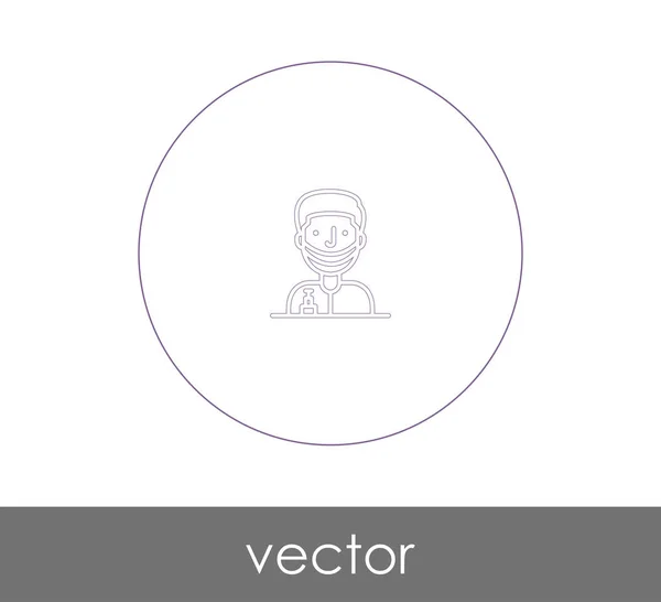 Doctor Icon Vector Illustration — Stock Vector