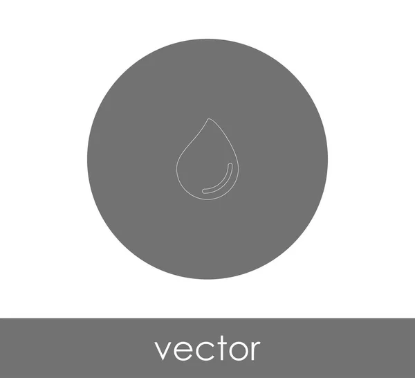 Csepp Ikon Vektor Illusztráció — Stock Vector