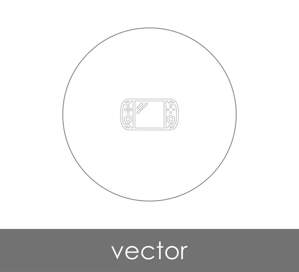 Icono Consola Videojuegos Para Diseño Web Aplicaciones — Vector de stock