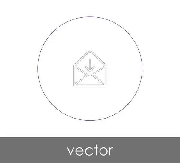 Ilustración Vectorial Icono Sobre Signo — Vector de stock