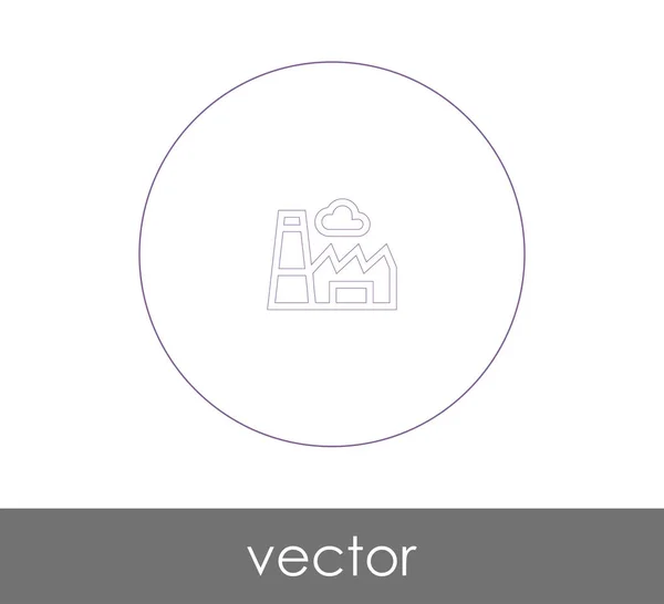 Ilustração Vetorial Ícone Fábrica Para Web Design Aplicações — Vetor de Stock