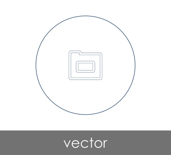 Web Design Alkalmazások Mappa Ikon — Stock Vector