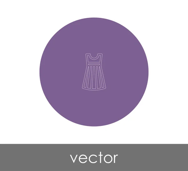 Векторная Иллюстрация Иконки Платья — стоковый вектор