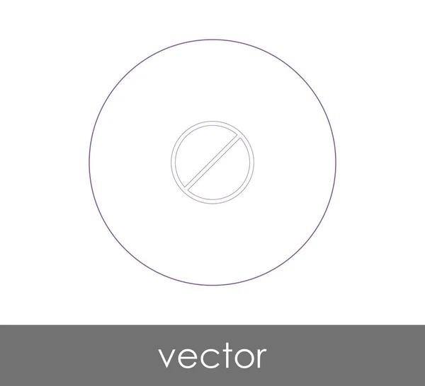 Forbudt Tegnikon Til Webdesign Applikationer Vektorillustration – Stock-vektor