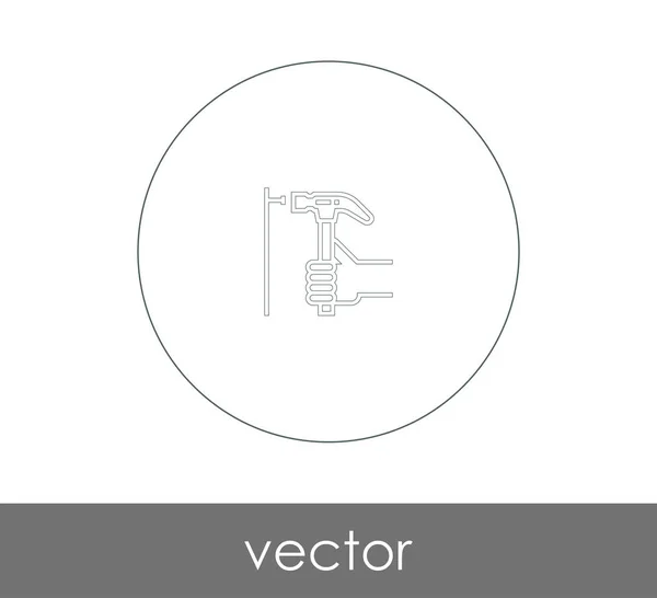 Значок Молотка Веб Дизайна Приложений — стоковый вектор
