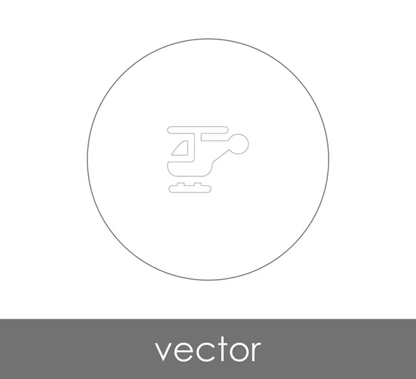 Icono Web Helicóptero Ilustración Vectorial — Vector de stock