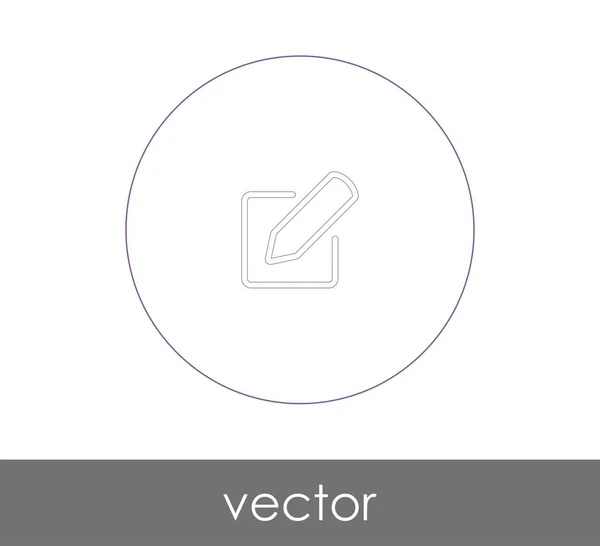 Editar icono de concepto — Vector de stock