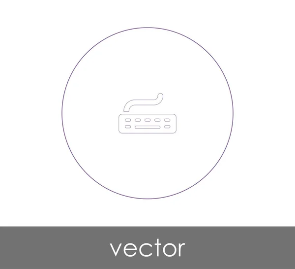 Vector Illustration Design Keyboard Icon — Stock Vector