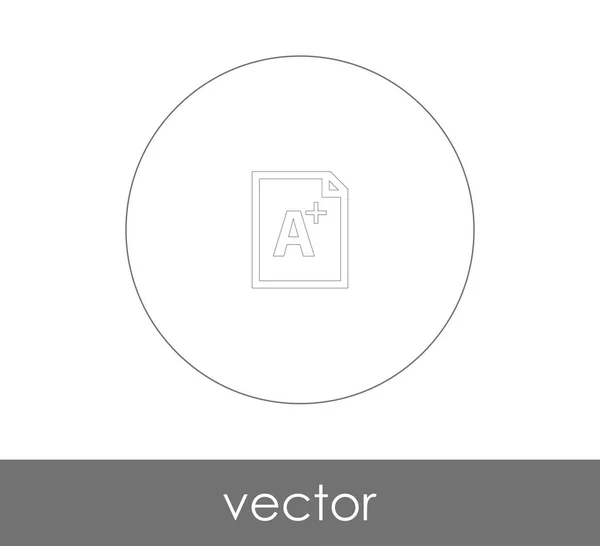 Vector Illustration Design Grade Icon — Stock Vector