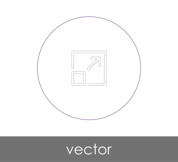 Icon Design Erweitern Vektor Illustration — Stockvektor