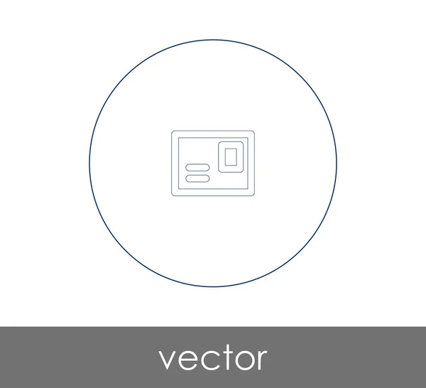 Vectorillustratie Het Pictogram Van Envelop Teken — Stockvector