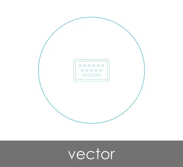 Vektor Illustration Design Des Tastatursymbols — Stockvektor