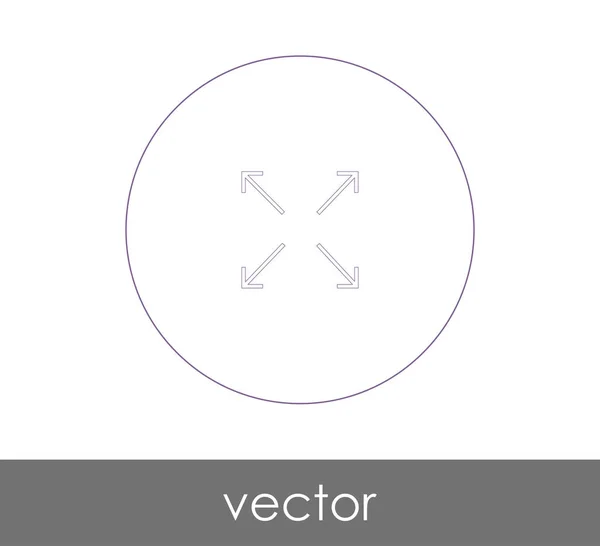 Full Screen Icon Web Design Applications — Stock Vector