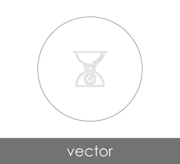 Значок Пищевой Шкалы Векторная Иллюстрация — стоковый вектор