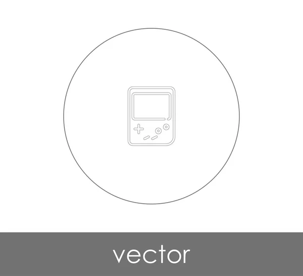 Icône Console Jeu Vidéo Pour Conception Web Les Applications — Image vectorielle