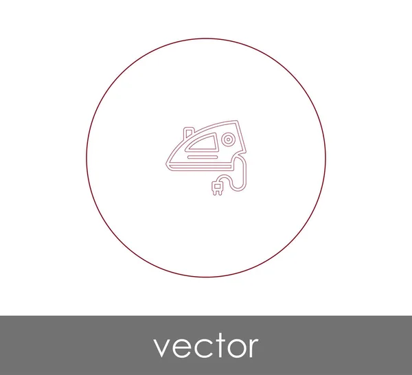 Vector Illustration Design Iron Icon — Stock Vector