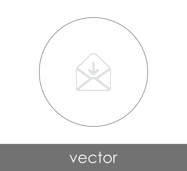 Ilustración Vectorial Icono Sobre Signo — Vector de stock