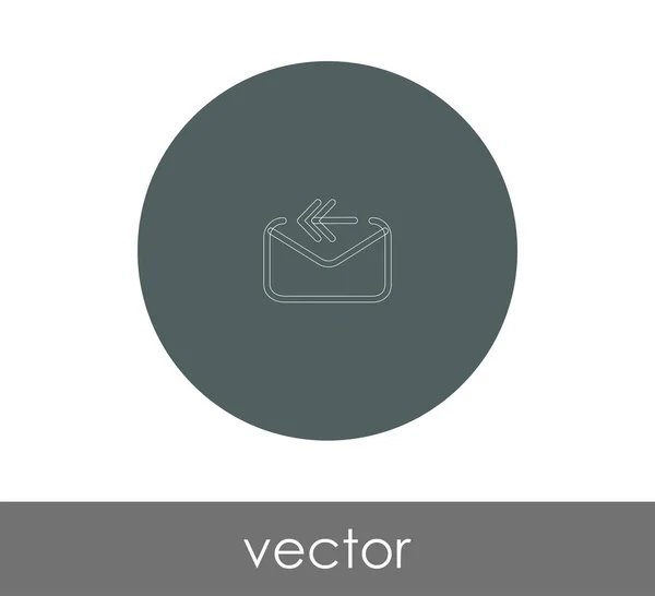 Vector Εικονογράφηση Σχεδιασμός Εικονίδιο Απάντηση Ηλεκτρονικού Ταχυδρομείου — Διανυσματικό Αρχείο