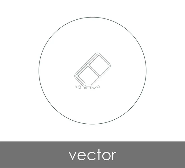 Vektor Illustration Design Von Radiergummi Symbol — Stockvektor