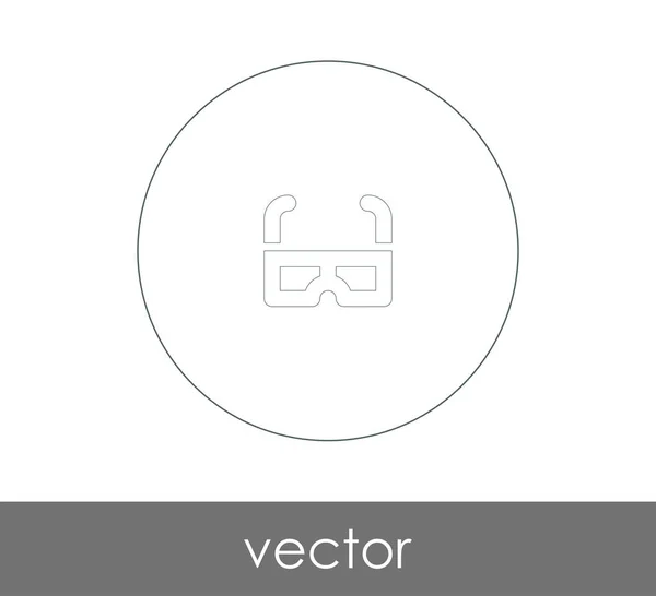 Icono Gafas Graduadas Para Diseño Web Aplicaciones — Archivo Imágenes Vectoriales
