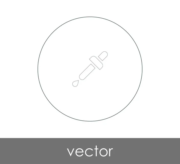 Cseppentő Orvosi Ikon Vektoros Illusztráció — Stock Vector