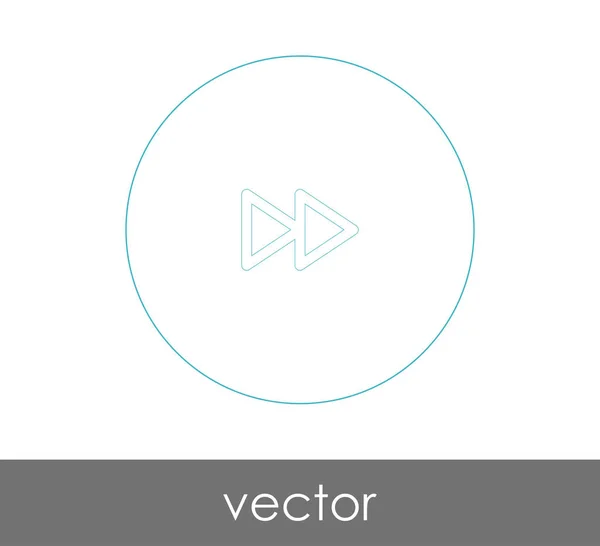 Icono Avance Rápido Para Diseño Web Aplicaciones Ilustración Vectorial — Vector de stock