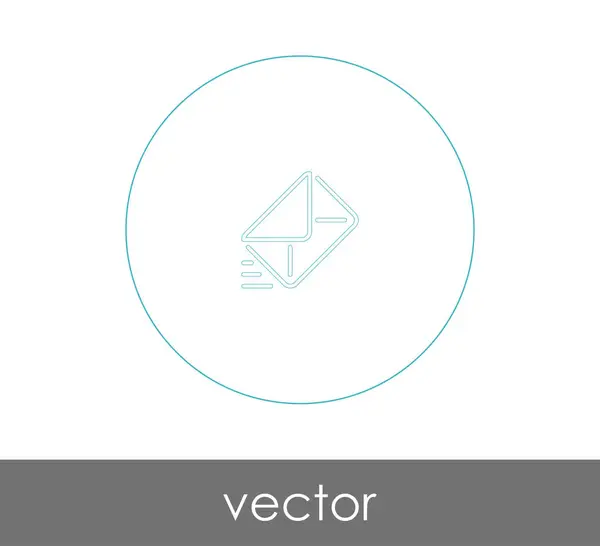 Vectorillustratie Het Pictogram Van Envelop Teken — Stockvector