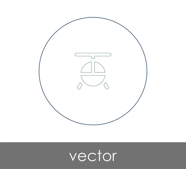 Векторна Ілюстрація Дизайну Піктограми Вертольота — стоковий вектор