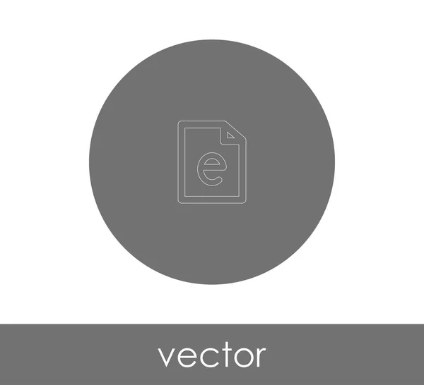 Document Icon Web Design Applications Vector Illustration — Stock Vector