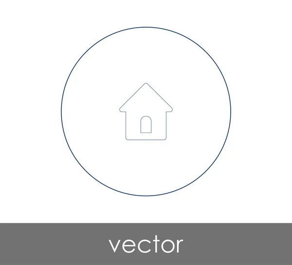 Ícone web Home — Vetor de Stock