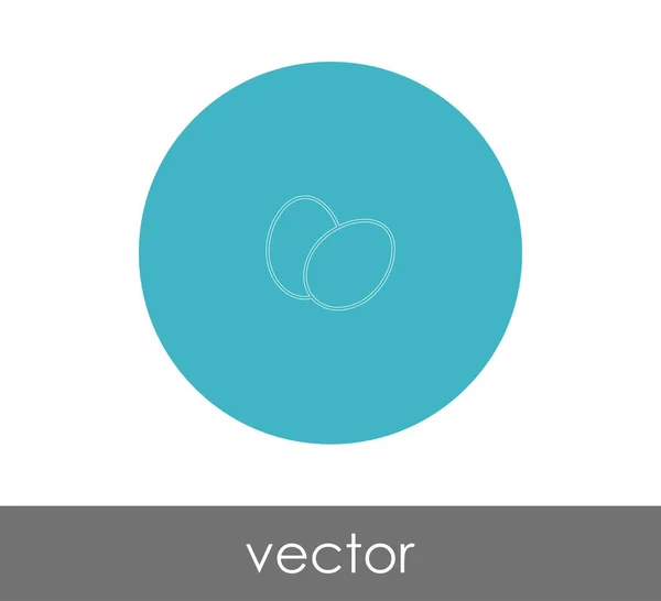 Diseño Ilustración Vectorial Huevo Icono — Vector de stock